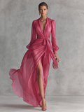 Isla Chiffon Tie-Waist Maxi Dress