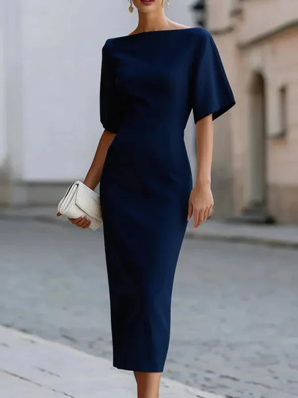 Genevieve Ruffle Sleeve Midi Dress
