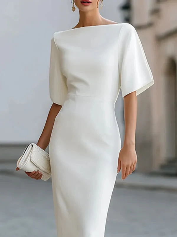 Genevieve Ruffle Sleeve Midi Dress