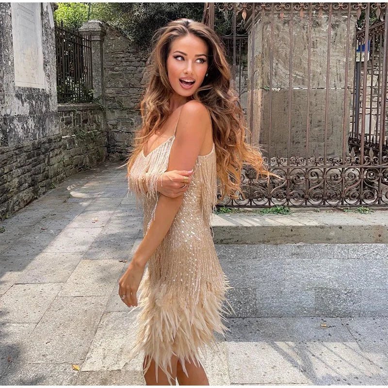 Fifi Fringe Mini Dress