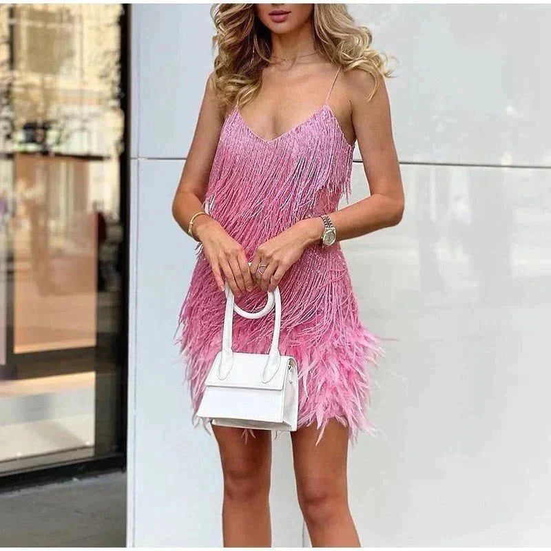 Fifi Fringe Mini Dress