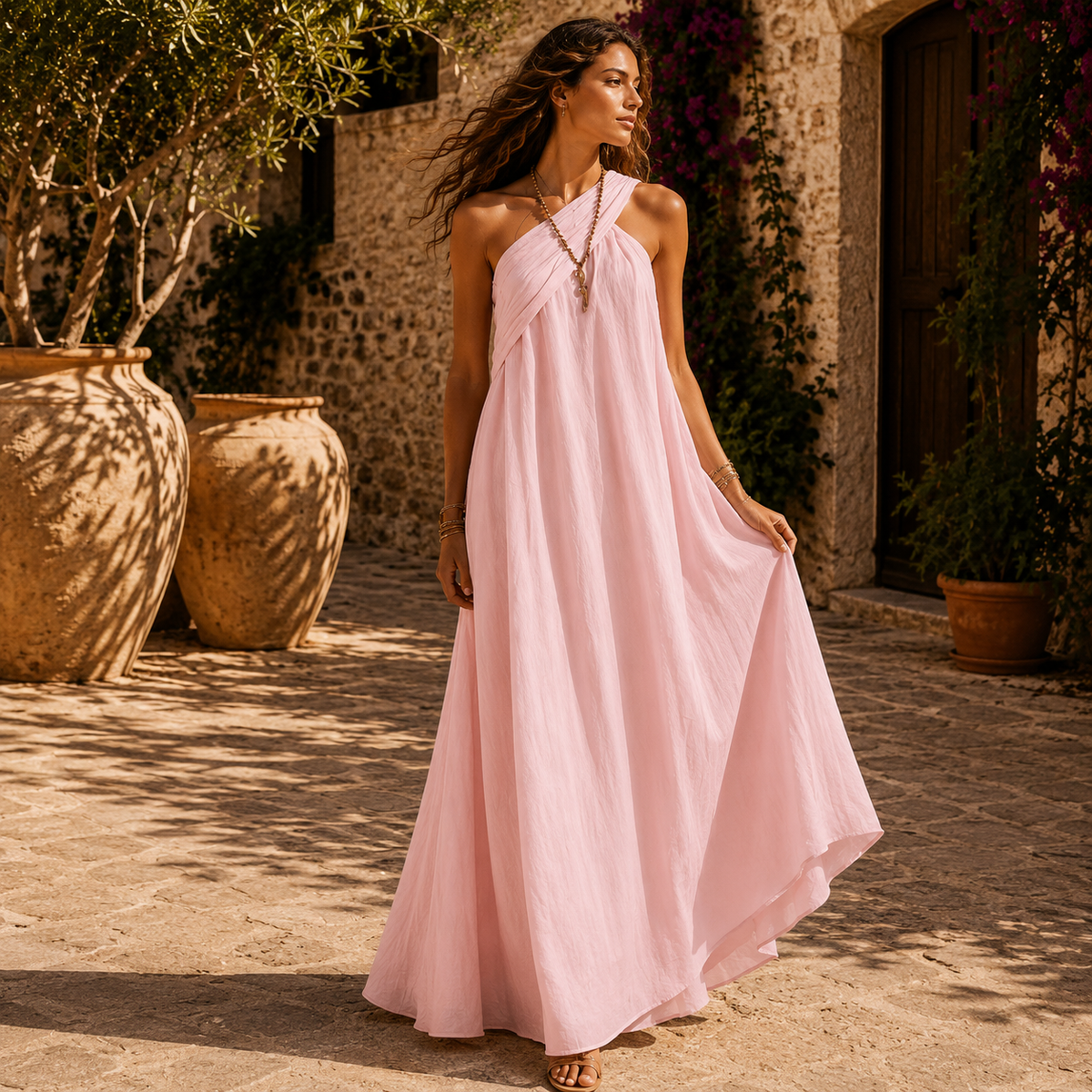 Vera Crossover Maxi Dress