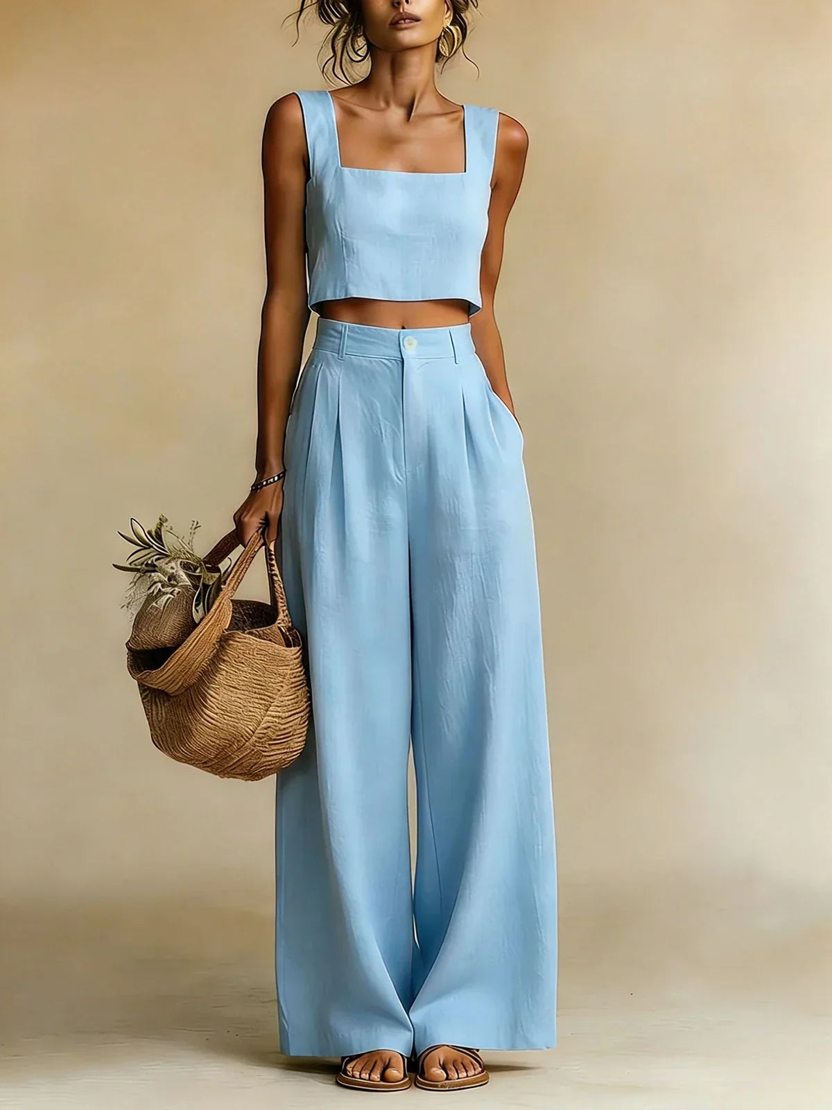 Palma Top & Palazzo Pants Set