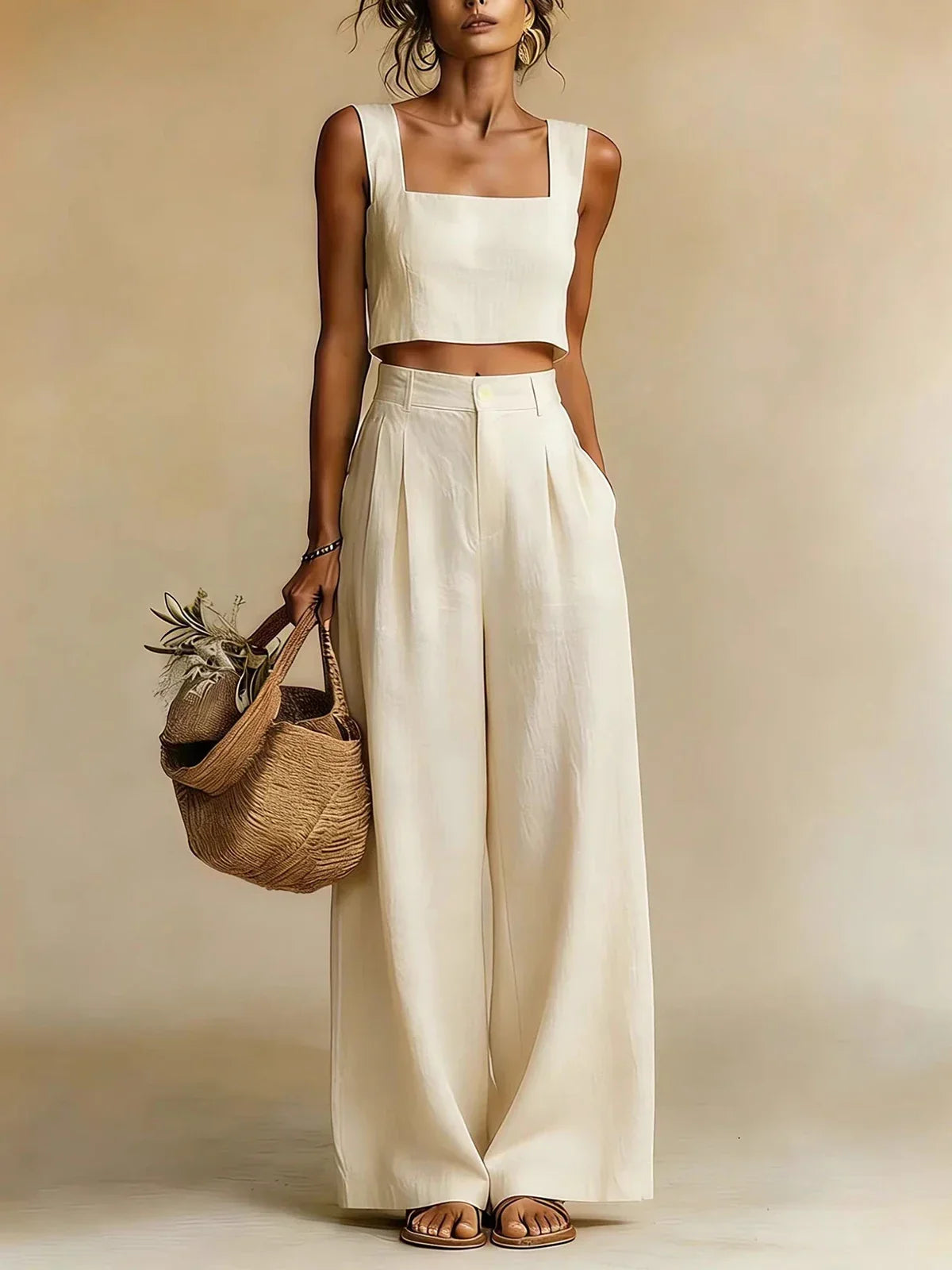 Palma Top & Palazzo Pants Set