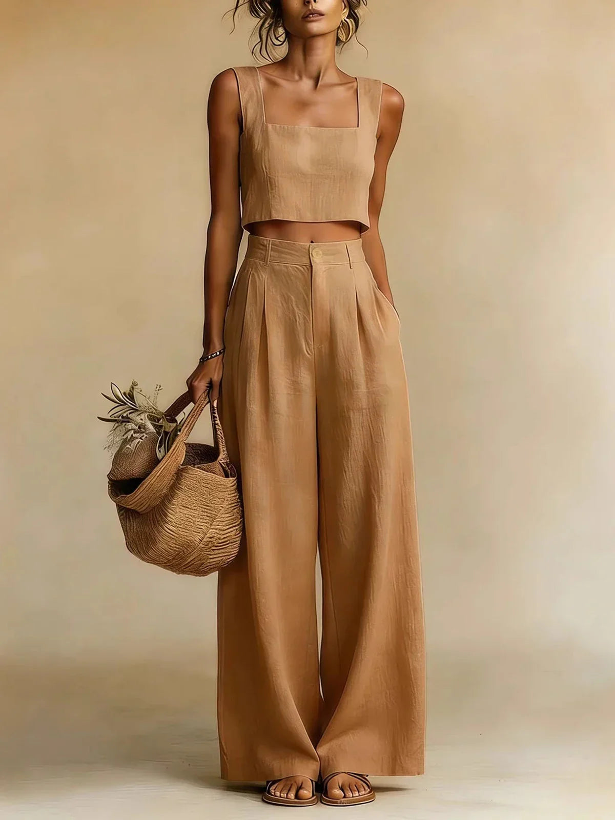 Palma Top & Palazzo Pants Set