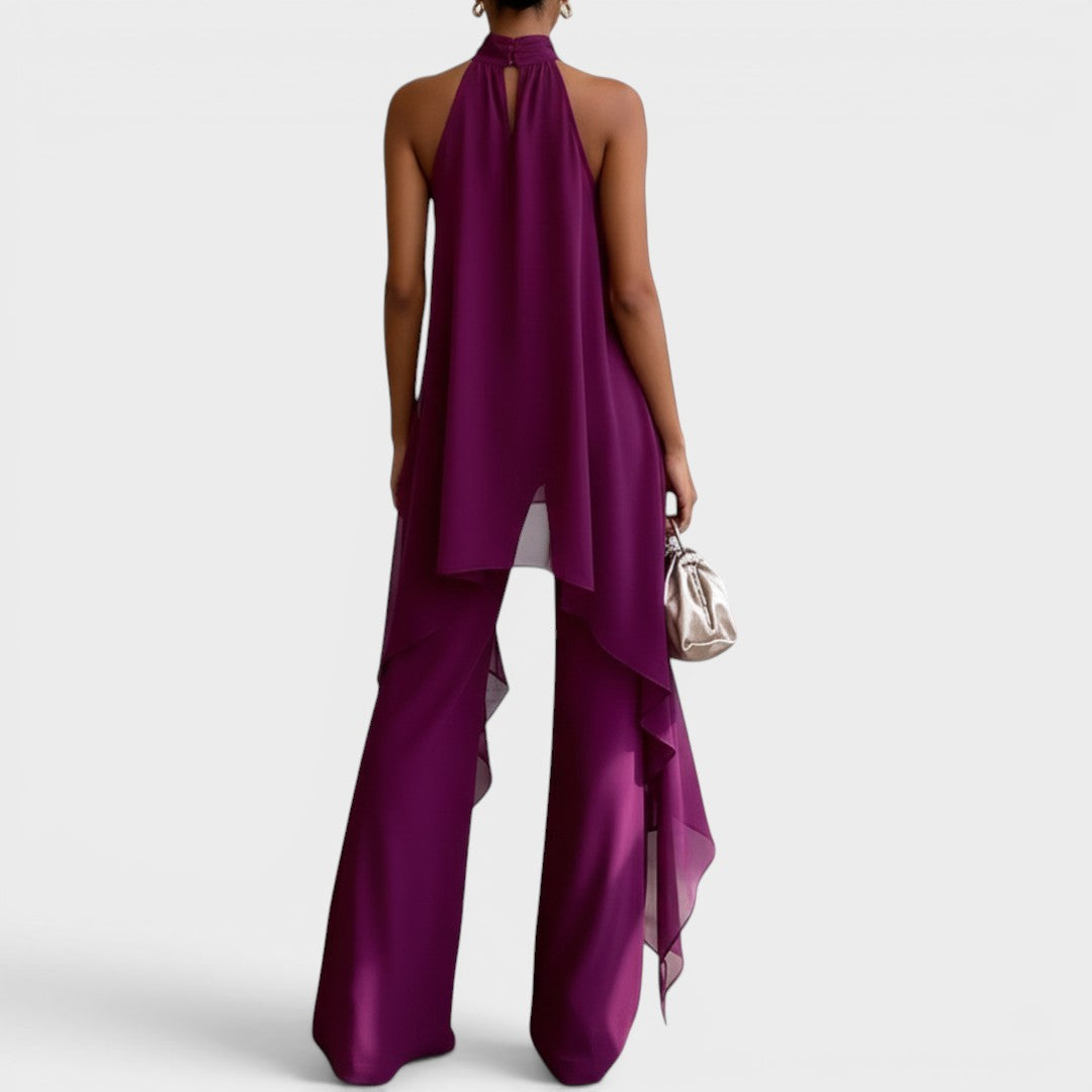 Clara Halter Neck Pants Set