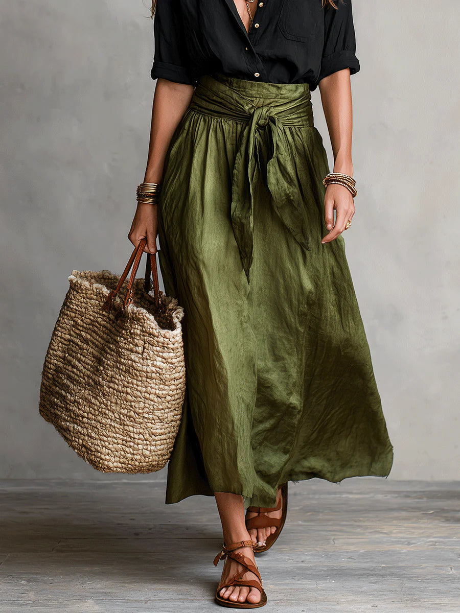 Camilla Shirt & Midi Skirt Set