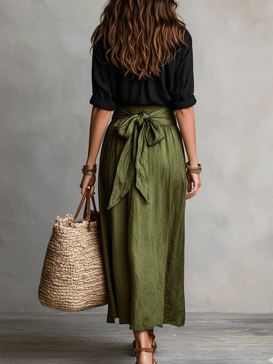 Camilla Shirt & Midi Skirt Set