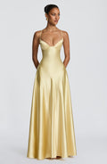 Elara Satin Cupped Maxi Dress