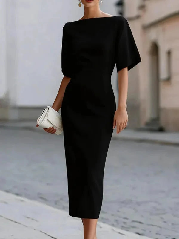 Genevieve Ruffle Sleeve Midi Dress