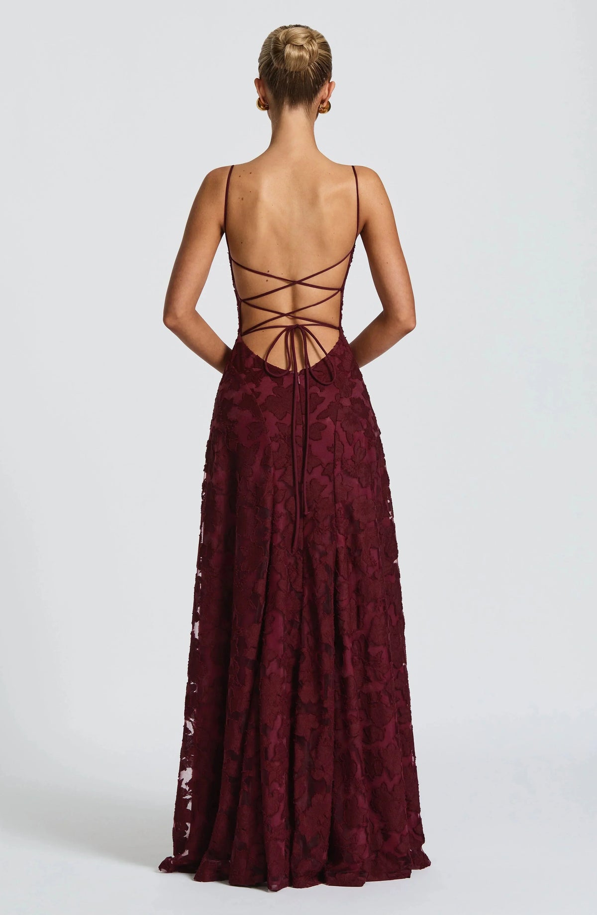Celeste Textured Overlay Maxi Dress