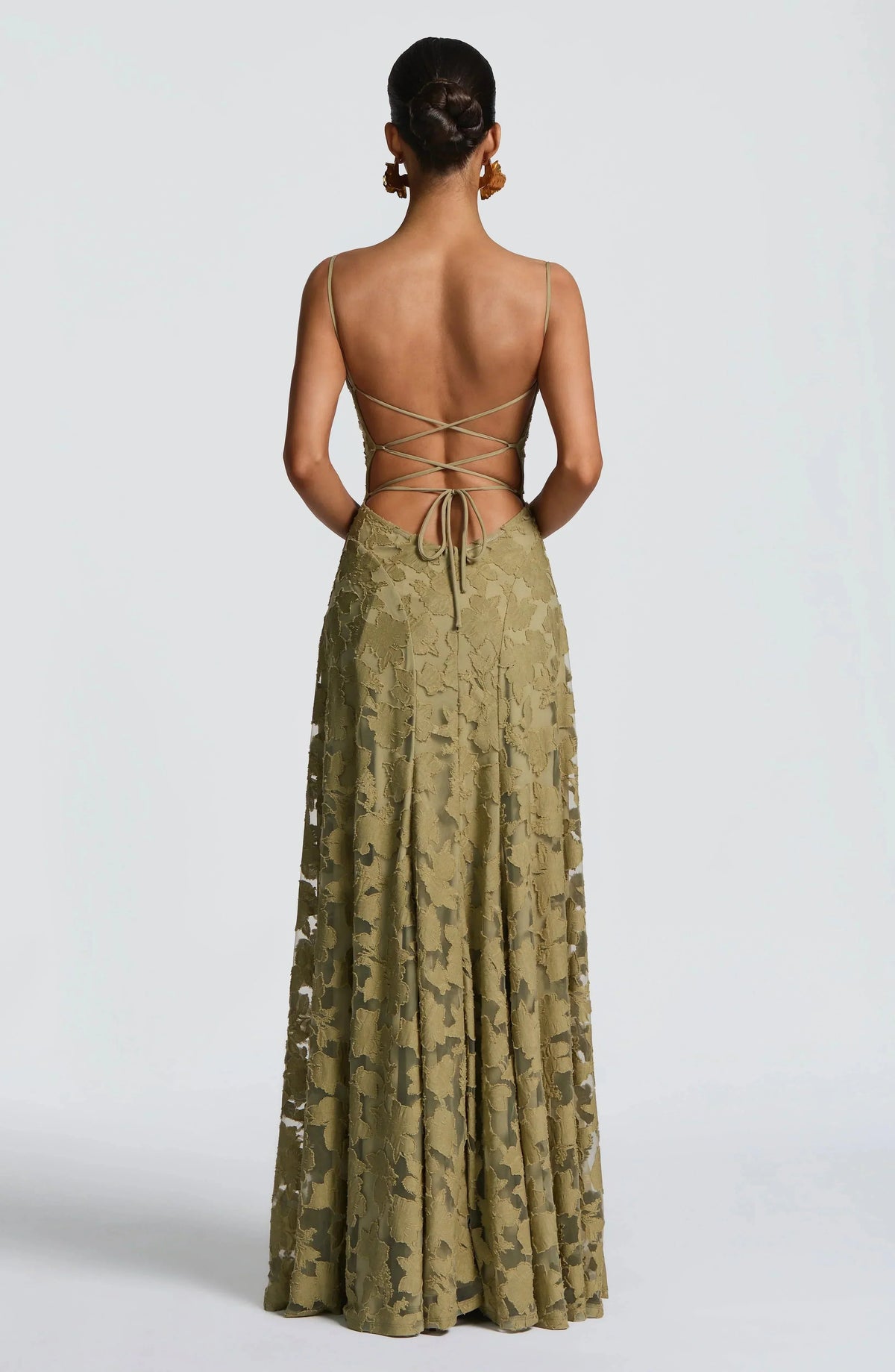 Celeste Textured Overlay Maxi Dress