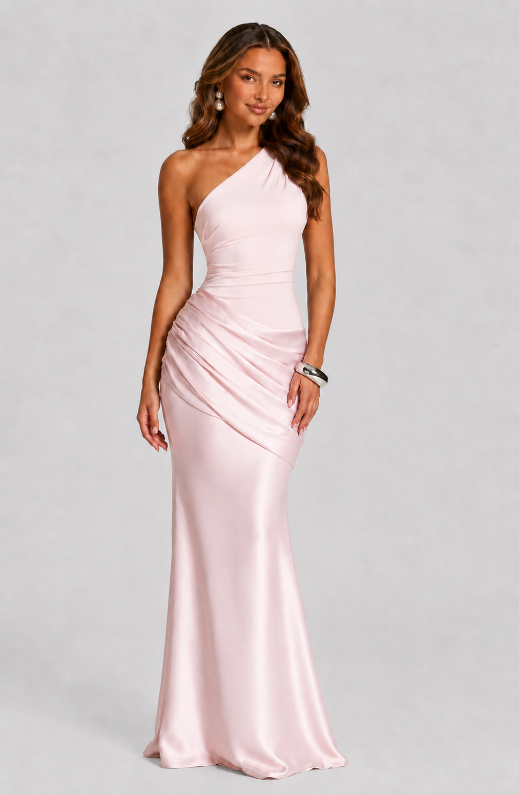 Aurelia One-Shoulder Draped Maxi Dress